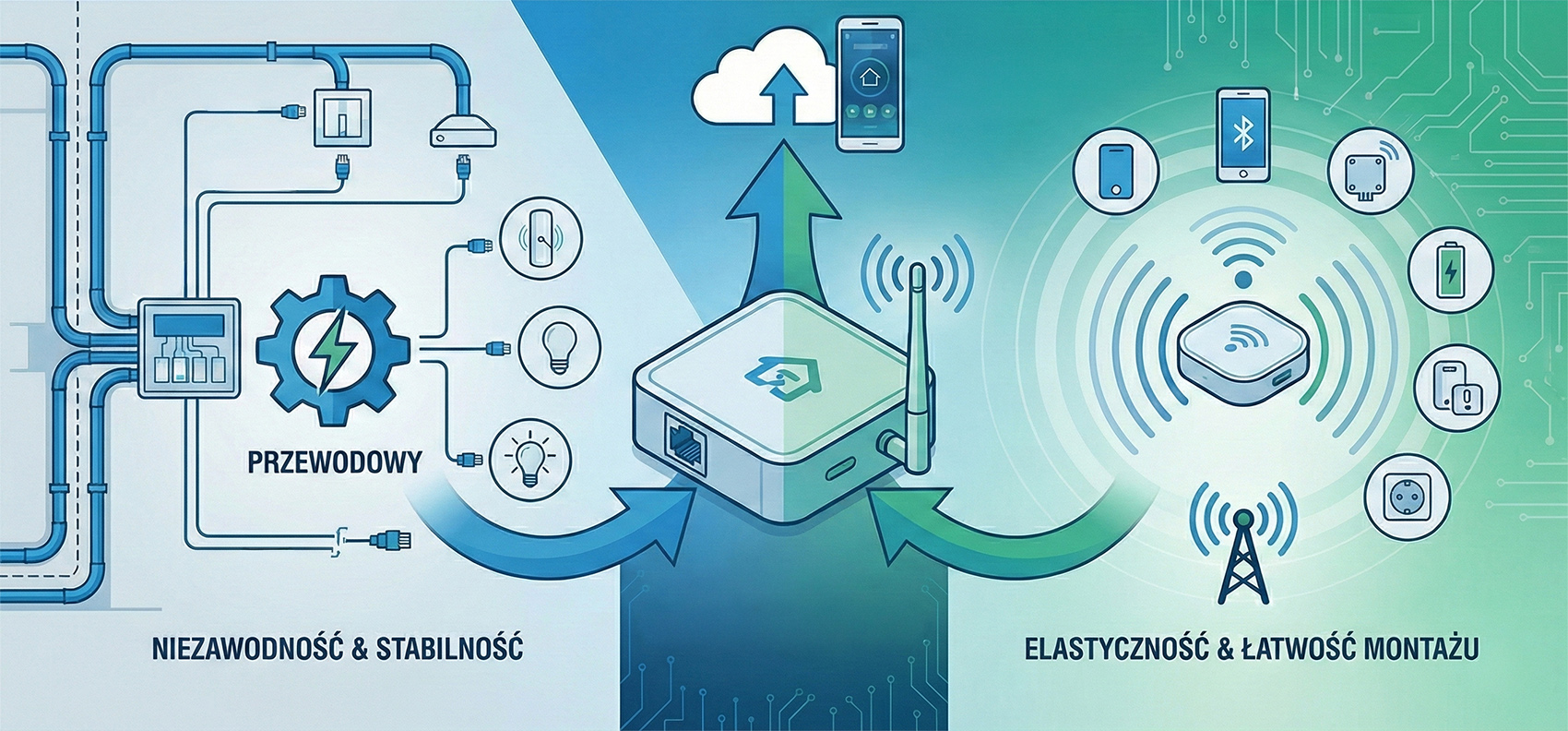 Schemat systemu radio-kabel